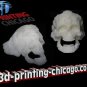ZOMBIE DRAGON SKULL 3D Printed DLP Resin Form2 G3D T-1000 "3d-printing-chicago"