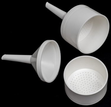 Buchner Filter Funnel 70mm ID Polypropylene 2-Part Filtration Filtering 186ml