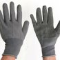 Textured Latex Coated HIGH GRIP Work Gardening Gloves Gray Men Size Small lot