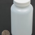 8oz 240ml Wide Mouth HDPE Bottle Jar with White Polyethylene Lined Cap LOT OF 6