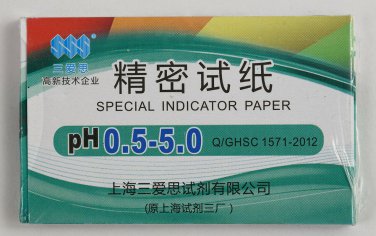 1 Pack / 80 strips of pH 0.5-5.0 Special Indicator Paper test Lab Water Soil