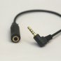 6 inch 4-Pole 2.5mm Male Right Angle to 3.5mm Female Gold Audio Cable New
