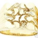 Men's 14K Gold Bold Nugget Ring - 10.2 grams