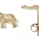 14K Italian Gold Elephant Stud Earrings