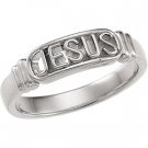 Sterling Silver "In the Name of Jesus" Ring
