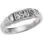 Sterling Silver "In the Name of Jesus" Ring