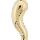 14K Yellow Gold Large Italian Horn