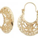 14K Gold Filigree Earrings