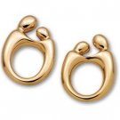 14K Gold Mother & Child Post Earrings (Choice of Gold)