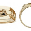 Men's 14K Gold Nugget Ring
