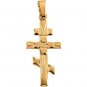 14K Gold Orthodox Cross Pendant