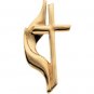 14K Gold Methodist Cross Lapel Pin