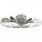 Sterling Silver "Gift Wrapped Heart" Ring
