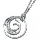 Journey Diamond Double Coil Pendant