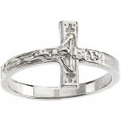 Sterling Silver Crucifix Ring