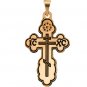 14K Gold St. Olga Orthodox Cross Pendant