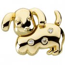 14K Gold Dottie the Dog Waggles™ Pendant