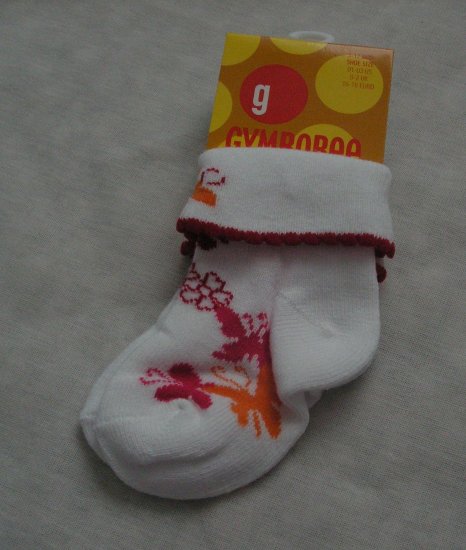 Gymboree Butterfly cuff socks 3-12 months