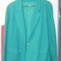 Ladies fully lined kelly green blazer, size 14