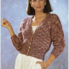 Patons KNITTING PATTERN Women's Cardigan EASY KNIT