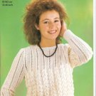Robin KNITTING PATTERN Women's Lacy Pullover  in DK