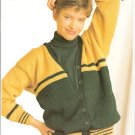 Patons KNITTING PATTERN  Women's V-Neck cardigan in DK