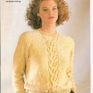 Patons KNITTING PATTERN  Cable Pullover