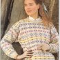 Jaeger  KNITTING PATTERN  Women's Fair Isle Pullover