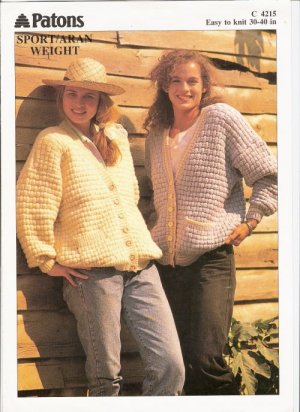 Patons KNITTING PATTERN  Women's Cardigan