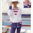 Patons KNITTING PATTERN  Nautical Cardigan and Sleveless Top