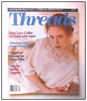 THREADS Magazine #59 Lace Collar Knit Cord Battenberg