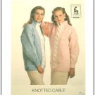 KNITTING Pattern KNOTTED CABLE Sweater Long Sleeve