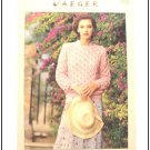 KNITTING Pattern Womens Textured Pullover with ZigZag Design DK