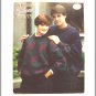 KNITTING Pattern TUMBLING BLOCKS Design Pullover Men Women