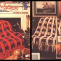ANNIE'S ATTIC AFGHAN Crochet Pattern Loop-n-Lace PLAIDS & CABLES