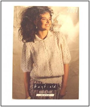 Hayfield KNITTING Pattern Short Sleeve 3-button Pullover with Collar DK