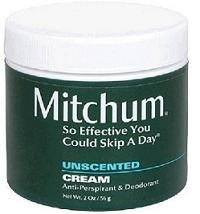 Mitchum Cream Deodorant Unscented 2 Oz. Jar