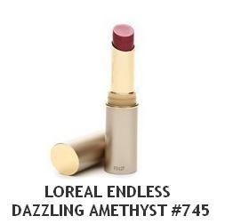 loreal lipstick 745 dazzling amethyst