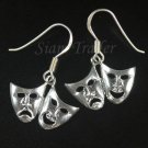 Sterling Silver Comedy/Tragedy Mask Earrings YSS12