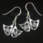 Sterling Silver Comedy/Tragedy Mask Earrings YSS12