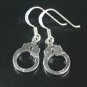Sterling Silver Dangling Handcuff Earrings YSS22