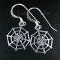 Sterling Silver Spider & Web Earrings AESS1933