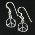 Sterling Silver Peace Dangling Earrings AESS491