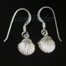 Sterling Silver Clam Shell Dangling Earrings AESS1710