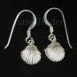 Sterling Silver Clam Shell Dangling Earrings AESS1710