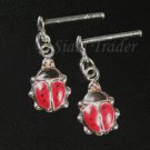 Sterling Silver Lady Bug Earrings HSS212