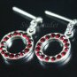Sterling Silver Ring Of Siam Red Swarovski Crystals XSS300