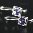 Sterling Silver Swarovski Amethyst Earrings YSS52
