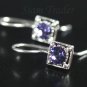 Sterling Silver Swarovski Amethyst Earrings YSS52