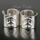 Sterling Silver Peace Ear Cuffs AESS1270